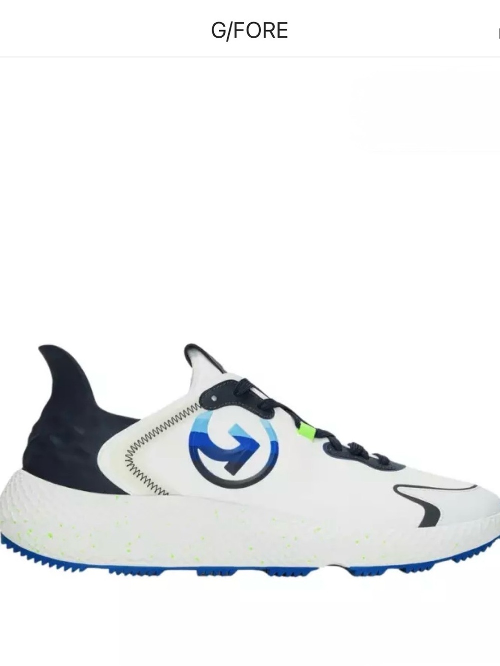 G/FORE MG4X2 Men’s Golf Shoes White Navy Blue Size 10.5